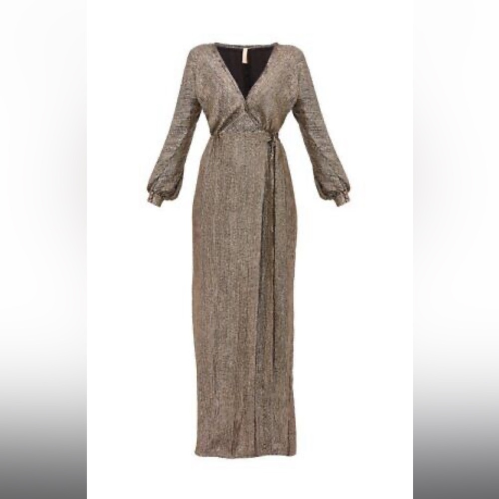 Maria Lucia Hohan sequin wrap dress.